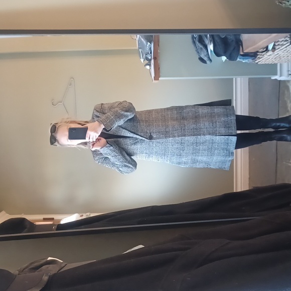 Dustin Check Duster size 4 All Saints - Picture 4 of 6